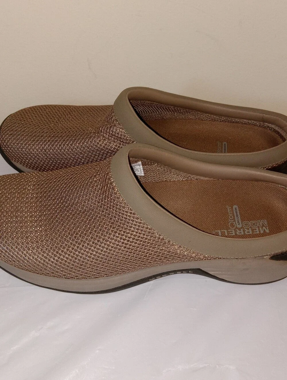 Merrell Tan Ebcore Breeze Mesh Cushioned Mules 10 - Picture 6 of 10